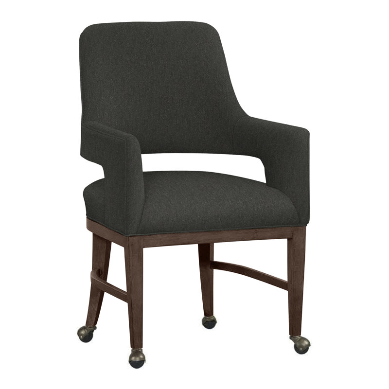 Chaise avec accoudoirs Josie, Noisette, 9404 Ivoire