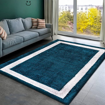 Solid Colour Shag Area Rug