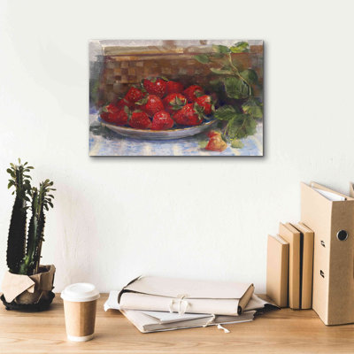 Aamyah " Plate Of Strawberries " by Carol Rowan