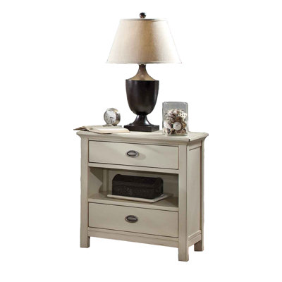 Bedfo 28'' W Solid Wood Nightstand