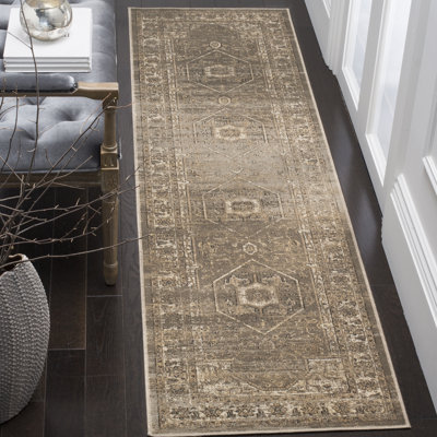 Evanoff Mouse Brown/Beige Area Rug