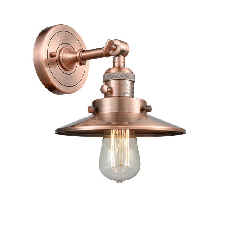 Clintonpark Armed Sconce, Incandescent, Antique Copper
