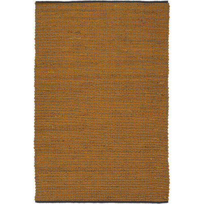 Tapis de zone brun floral Politte