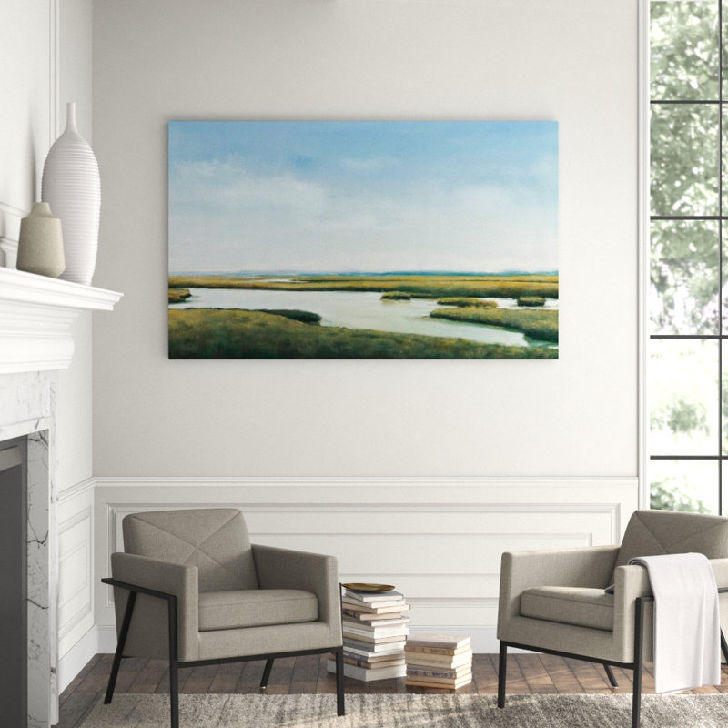 Calm Field Print by Derek Shaw, Glass Coat, 54" H x 88" W