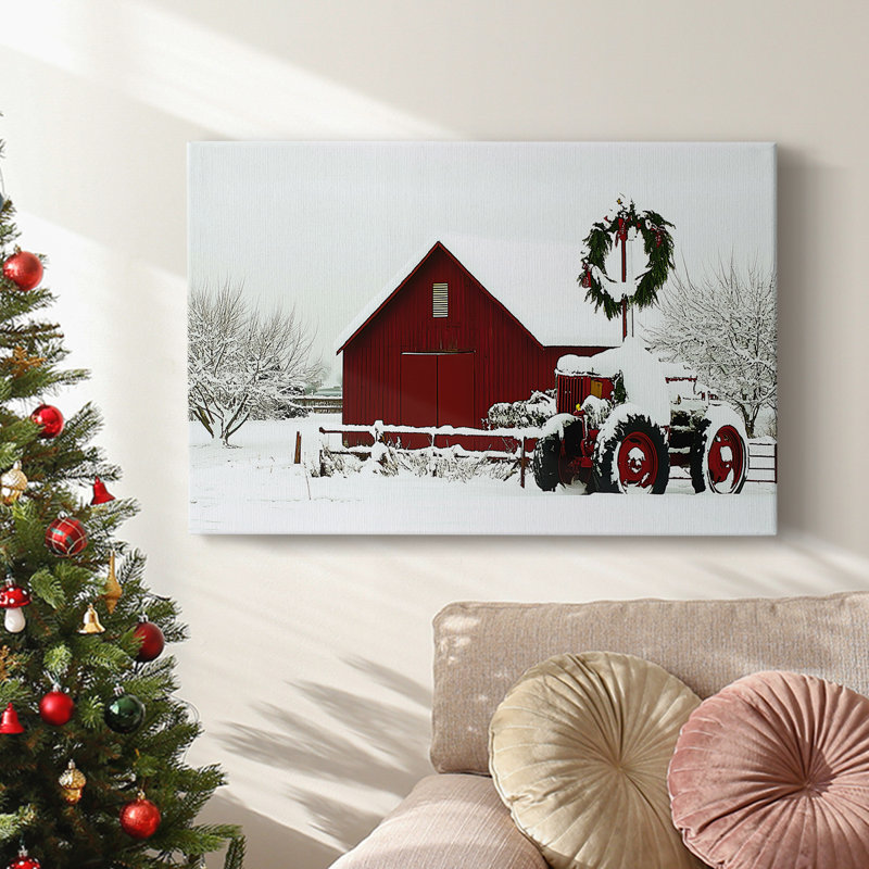 Christmas Holiday Arts - Toile tendue avec châssis XMA171436, H 40 po x l 60 po