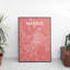 Madrid City Map - No Frame Print-608625962