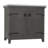36" Single Vanity In Gray With White Marble Top