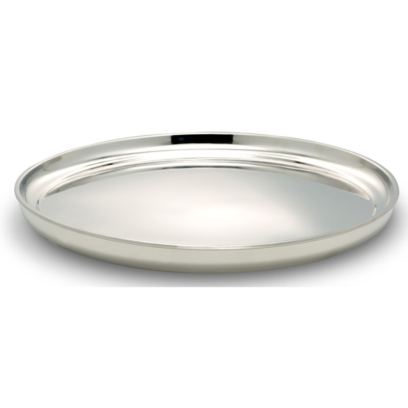 Bon Chef Stainless Steel Platter, 1.75" H x 16" W x 16" D