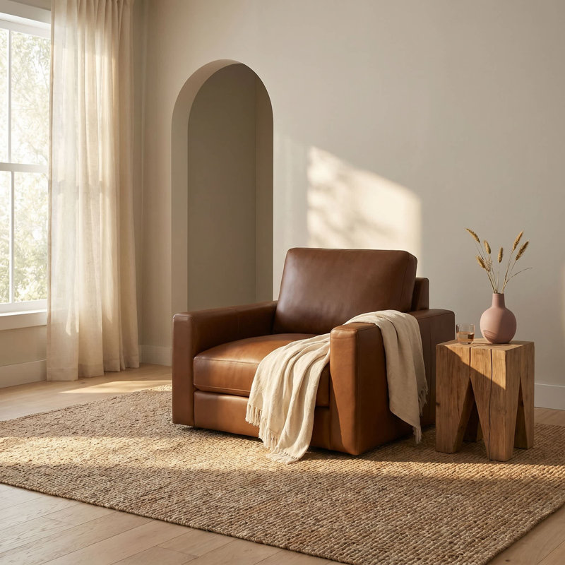 Vancouver 38.5" Wide Upholstered Swivel Chair