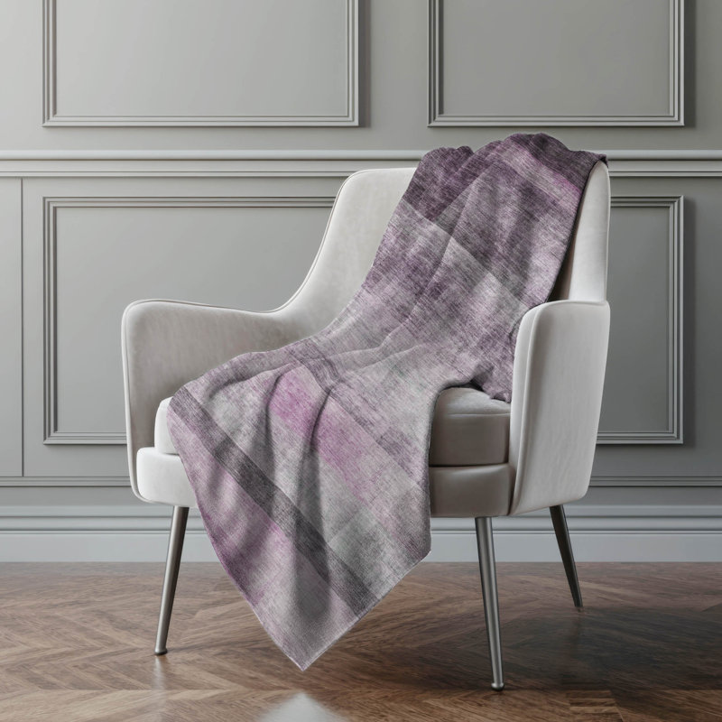 Jeté en sherpa Addison, Dégradé mauve
