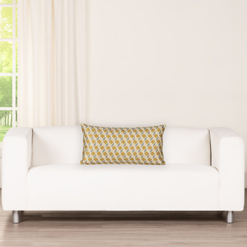 Coussin décoratif flottant Cubes, Polyester, Rectangulaire H 12 po x l 21 po