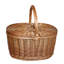 Wicker Oval Lidded Picnic Hamper Basket
