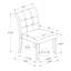 Ensemble de chaises de salle à manger en bois brun avec siège en tissu orange, H 37,03 po x l 19,1 po x P 24,8 po Jules