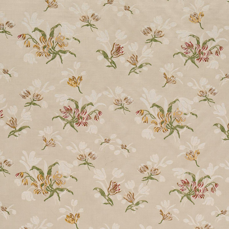 Spitalfields Bouquet Fabric, White