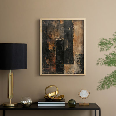 Reproduction encadrée ABSTRACT Series CECLIV - bois massif