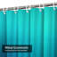 Rideau de douche turquoise et vert émeraude avec 12 crochets-1170296096