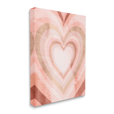 Motif rétro kaléidoscopique à cœur rose rétro