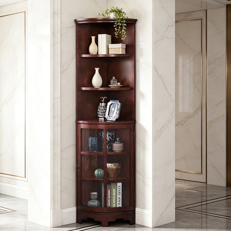 Armoire de coin Retro, 77.17, Brun noyer