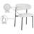 Lupita Upholstered Back Side Chair Dining Chair-89184576-89184575