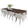 Aunnika 8 - Person Extendable Four Leg Dining Set