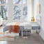 Lit plateforme classique en fer avec tête de lit et pied de lit-848028357-901025118