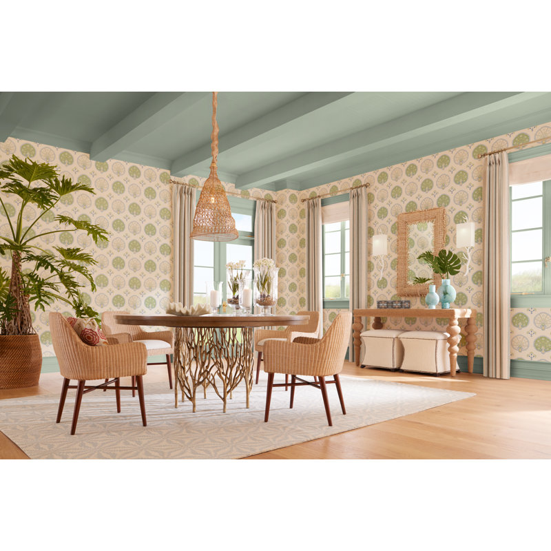Chamba Crown Sisal Wallpaper, Green