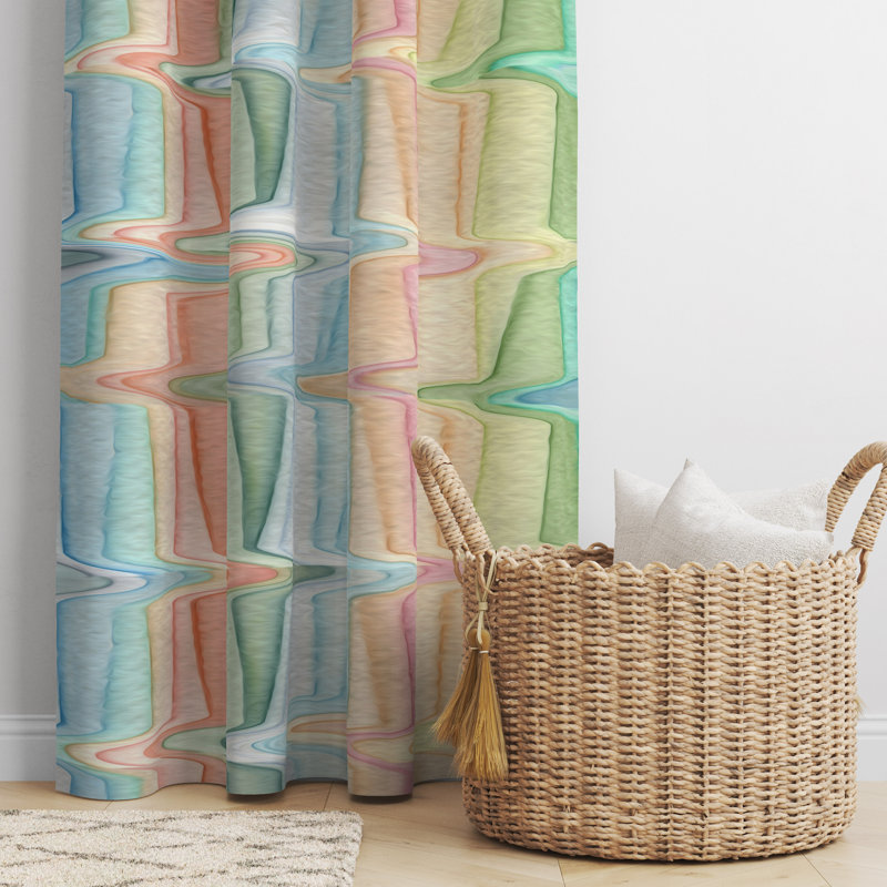 Semi Sheer Curtain Pair, 40" W x 82" L