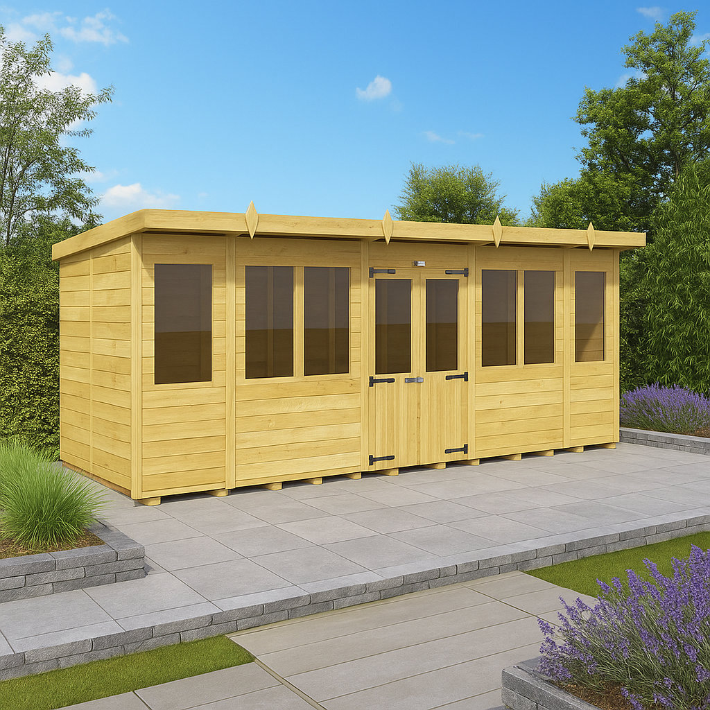 16ft x 8ft Pent Summer House
