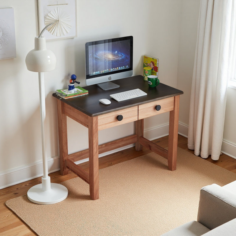 Bureau en bois de santal rouge exquis, H 29,52 po x l 47,24 po x P 22,83 po