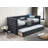 Button Tufted Contemporary Day Bed with Slat Trundle for Versatile Use and Extra Sleeping Space-1937705911