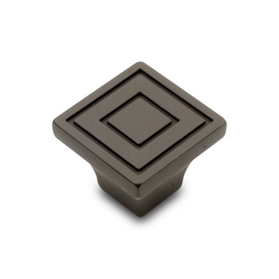 Contemporary Lined Square Knob CK Series