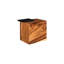 Plateau Side Table with Shelf