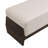 Elara Contemporary Rubberwood Solid Wood Bench With Thick Cushions And Versatile Seating Design