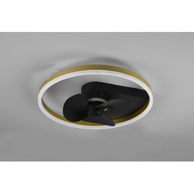 Donnelle 3 - Blade LED Ceiling Fan with Remote Control and Light Kit Included
