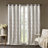Ogee Knitted Jacquard Total Blackout Curtain Panel For Maximum Privacy And Light Control, Single Panel-2095625176-2095625179