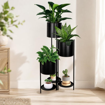 6 Tier Indoor Flower Pot Holder, Foldable Plant Shelf Rack