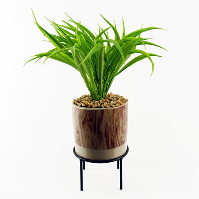 35cm Faux Plant in Ceramic Pot