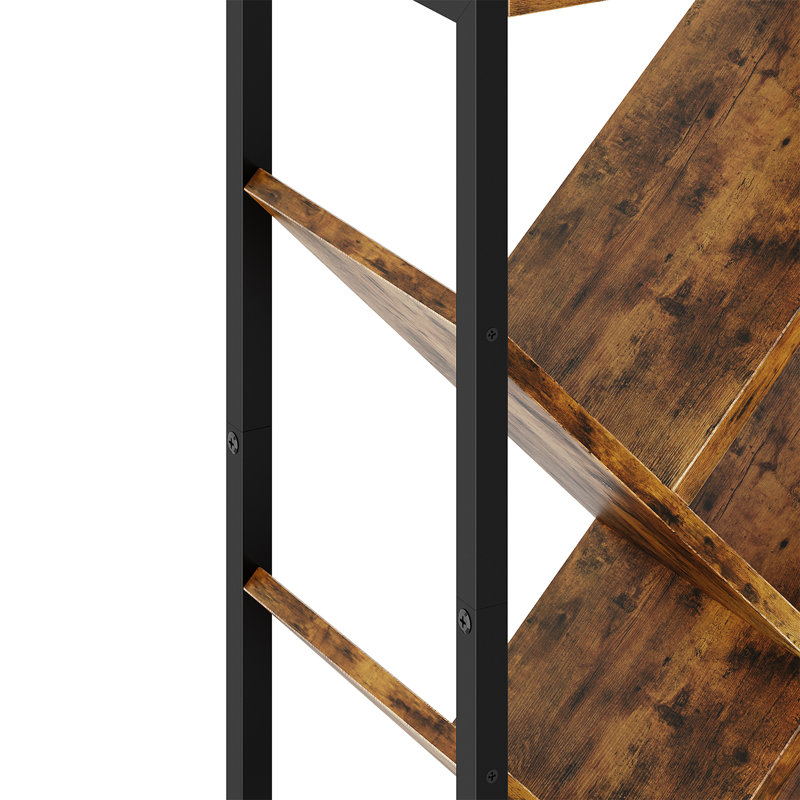  Floor Standing Tree Bookshelf Storage Rack, Brown, (5 Shelves) 64.5cm H x 38cm W x 27.5cm D