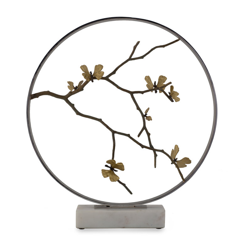 Butterfly Ginkgo Moon Gate Sculpture