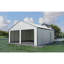 Garage double 23 pi x 22 pi avec porte d'entrée latérale en métal