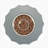 36" Propane Gas Fire Pit Table, 50000 BTU Round Concrete Fire Pit for Outside Patio Deck Garden Backyard- Gray-1464930141