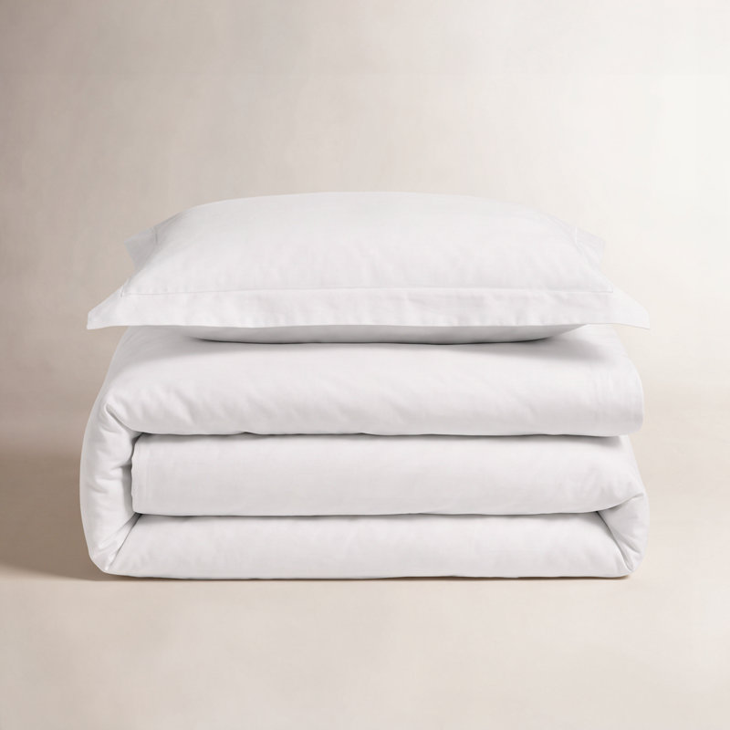 Ensemble de housse de couette, Lit simple, Blanc