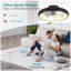 Ventilateur de plafond à DEL noir de 20 po - Température de couleur à intensité variable et réglable, application et télécommande, ventilateur de plafond intelligent moderne pour le salon, la chambre à coucher et la salle à manger (silencieux / 6