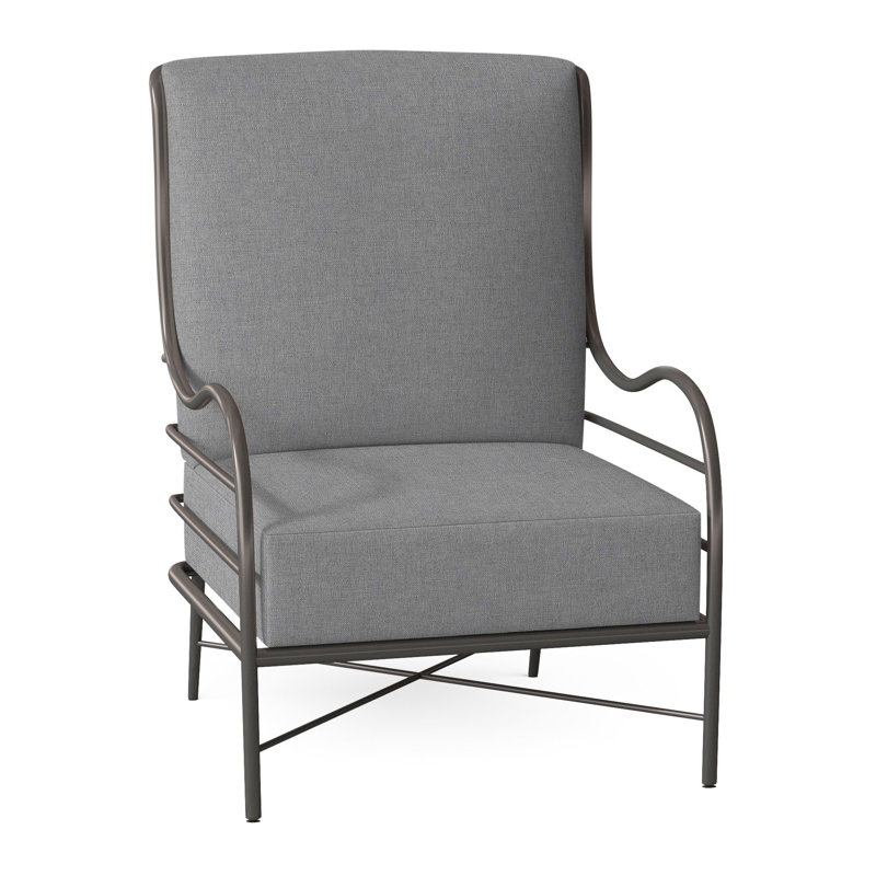 Carmel Aluminum Lounge - Slate Gray, No Welt, Verona Mist