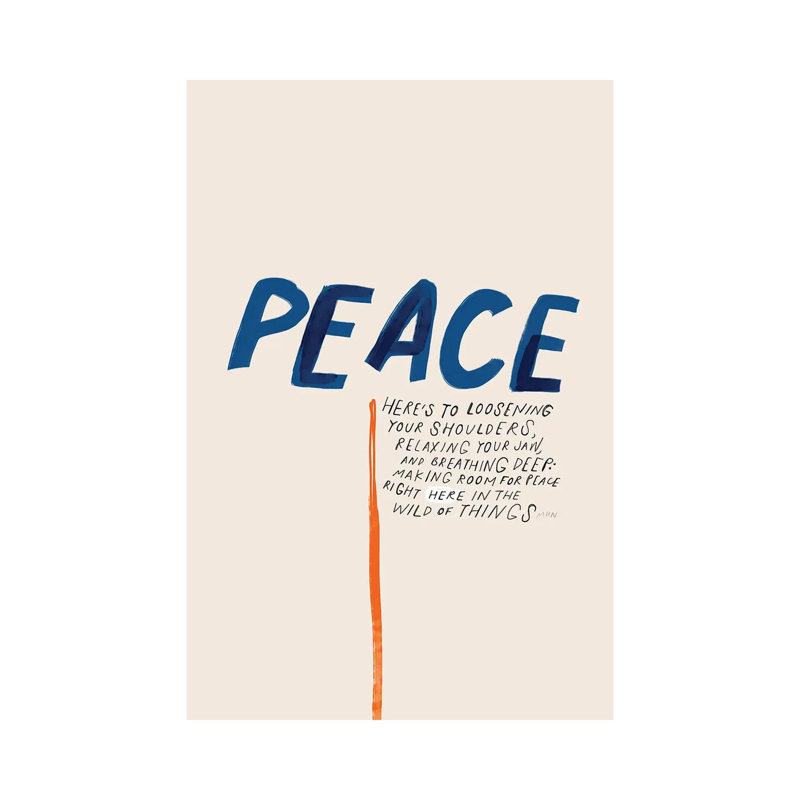 Peace: To Loosening Your Shoulders by Morgan Harper Nichols - Wrapped Canvas Gallery-Wrapped Canvas Giclée