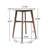 42" Round Mid-Century Modern Bar Height Table, Natural Walnut Wood Pub Table with Tapered Legs-1952683952