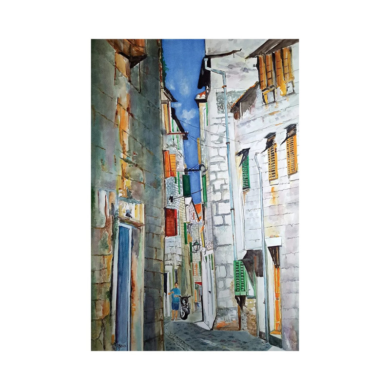 Méditerranée, reproduction d'art sur toile tendue, 18" x 12", Gallery Wrapped Canvas, Sans cadre