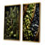 Tranquil Greenery Bamboo Oasis I - Ensemble de 2 impressions sur toile de bambou-102577091-102577095