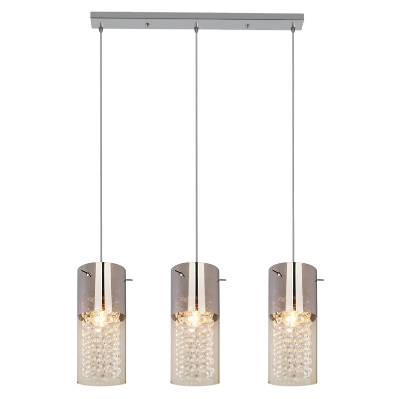 3 - Light Chrome Kitchen Island Pendant