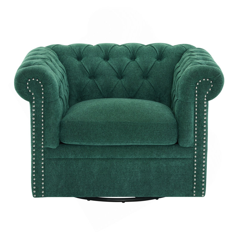 Fauteuil club pivotant Chesterfield